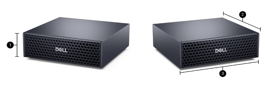 Dimensions and weight diagram